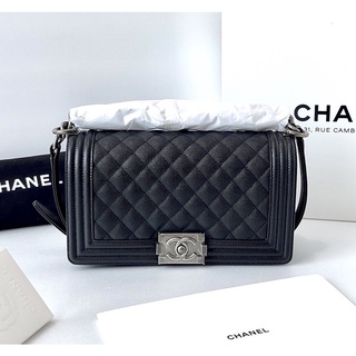 New Chanel boy 10 rhw microchip fullset+rec