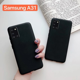 TPU CASE Samsung Galaxy A31 เคสซิลิโคน เคสนิ่ม สวยและบางมาก เคสสีดําสีแดง [ส่งจากไทย]