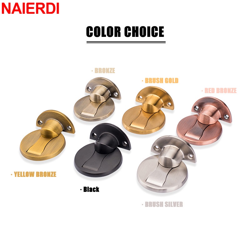 Naierdi กันชนประตู สเตนเลส 304 แม่เหล็ก กันชนประตูซ่อน จับพื้น ไม่ใช้ตะปู หยุดประตู เฟอร์นิเจอร์ ฮาร์ดแวร์ - รูปที่ 2
