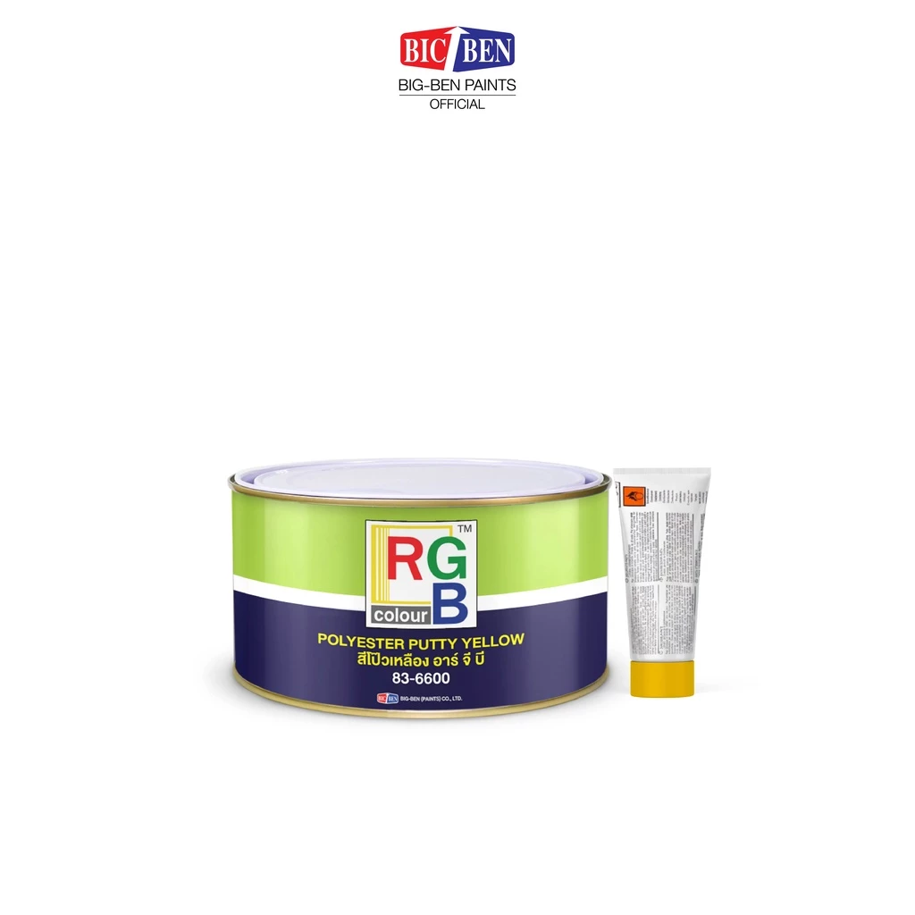RGB สีโป๊วเหลือง 83-6600 มี 2 ขนาด พร้อมน้ำยาเร่ง ยึดเกาะดี ขัดง่าย thumbnail 3