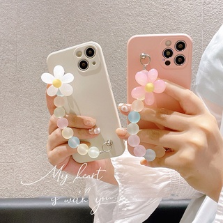 เคสโทรศัพท์มือถือนิ่ม ลายดอกไม้น่ารัก พร้อมสายคล้องมือ หรูหรา สําหรับ Xiaomi Redmi 9T 10 10C 9 9A 9C 8 8A 7 7A 6 6A 5A 4A 4X 5 Plus Note 11 10S 10 9S 9 8 Pro 6 7 5