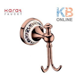 KB-73-112-53 ขอแขวนผ้าคู่ (โรสโกลด์) รุ่น SCARLETT | KB-73-112-53 Double Hook (Rose Gold) KARAT FAUCET series SCARLETT