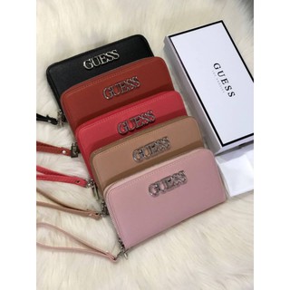 GUESS WOMENS LONG WALLET กระเป๋าสตางค์ใบยาวหนังสวยมากค่ะ