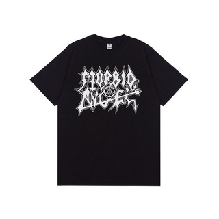 เสื้อยืดผ้าฝ้ายพิมพ์ลายแฟชั่น เสื้อยืด พิมพ์ลาย Morbid ANGEL BAND DEATH METAL