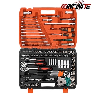 InnTech King Tools ชุดเครื่องมือ ประแจ ชุดบล็อก 121 ชิ้น (ชุดใหญ่) KING TOOLS SERIES  ชุดประแจรุ่น WKT-121PCS