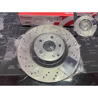 D09 A817 11 จานเบรค ล้อ F (ยี่ห้อ BREMBO) รุ่น HC UV Dr Benz W221 S250-600 ปี2006-2013***ราคาต่อข้าง