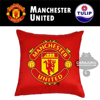 TULIP หมอนอิง แมนยู Manchester United (ขนาด 48x48 ซม.) ลิขสิทธิ์แท้ ST001 #ทิวลิป หมอน หมอนหนุน Pillow Cushion ผีแดง