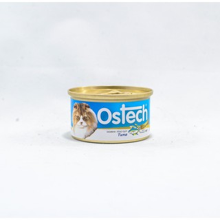 Ostech Gourmet ออสเทค อาหารกระป๋องกัวเม่ สำหรับแมว รสทูน่า ขนาด 80 g.