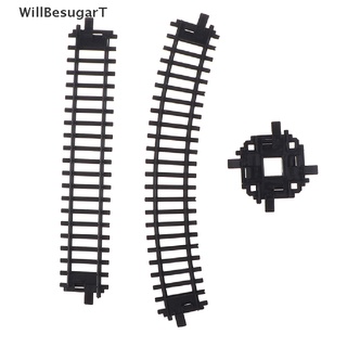 [WillBesugarT] บล็อกตัวต่อรางรถไฟ ทรงโค้ง ของเล่นสําหรับเด็ก