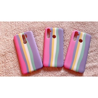 [ส่งจากไทย] เคสสายรุ้ง สีชมพู Case Mi 10T/Mi10TPROเคสนิ่มซิลิคอน กำมะหยี่ เคสกันกระแทก