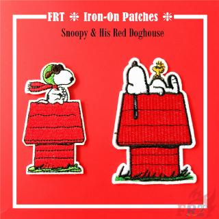 ☸ Cartoon：Snoopy - The Story of His Red Doghouse Patch ☸ 1Pc Diy Sew on Iron on Badges Patches（Snoopy - Series 08）