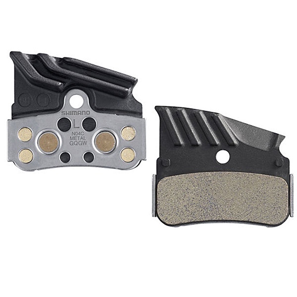 ผ้าเบรค ดิสเบรค SHIMANO Shimano XTR-XT-SLX N04C Disc Brake Pads - Metal มีปีก