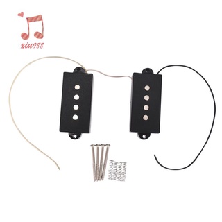 Pb P Bass Pickup Humbucker Pickup For 4 String P Bass Replacement Bass Guitar Part, Black