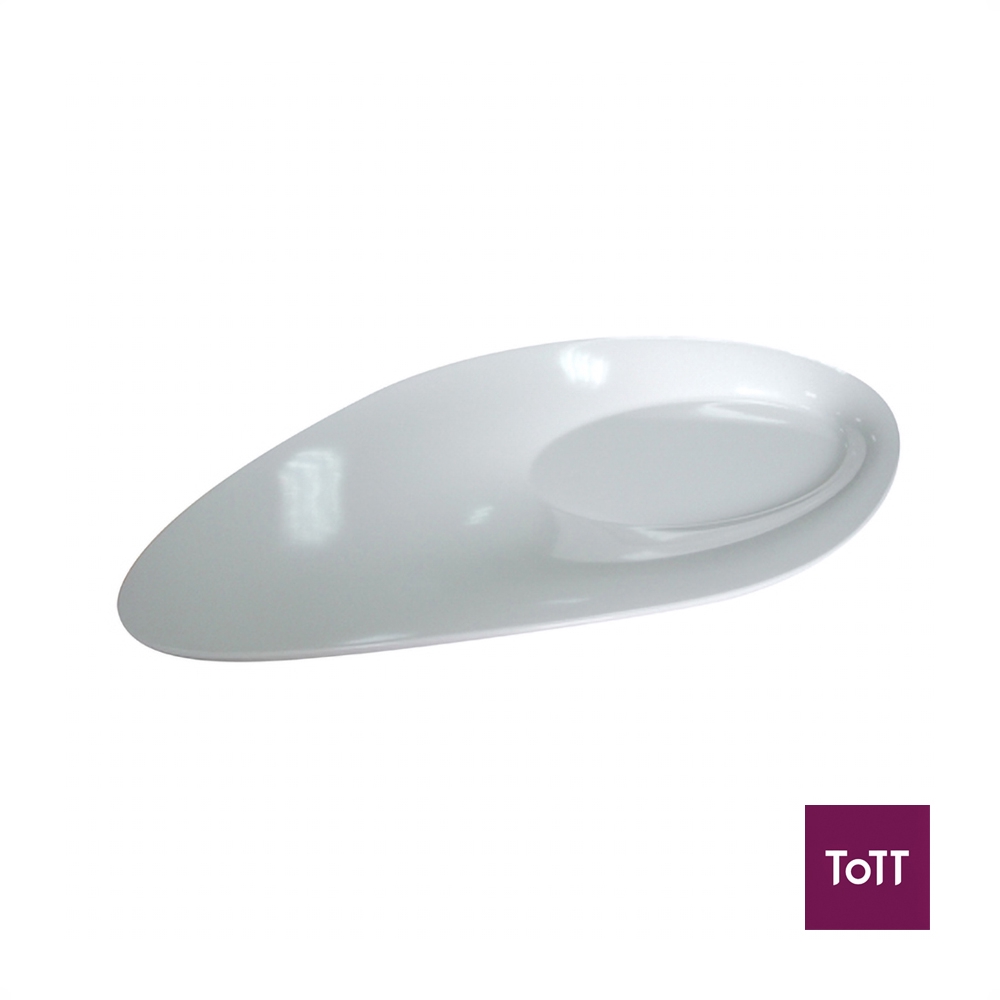 Efy Melaime Oval Display Plate L53xW26.5xH4.5cm สีขาว Mehndi