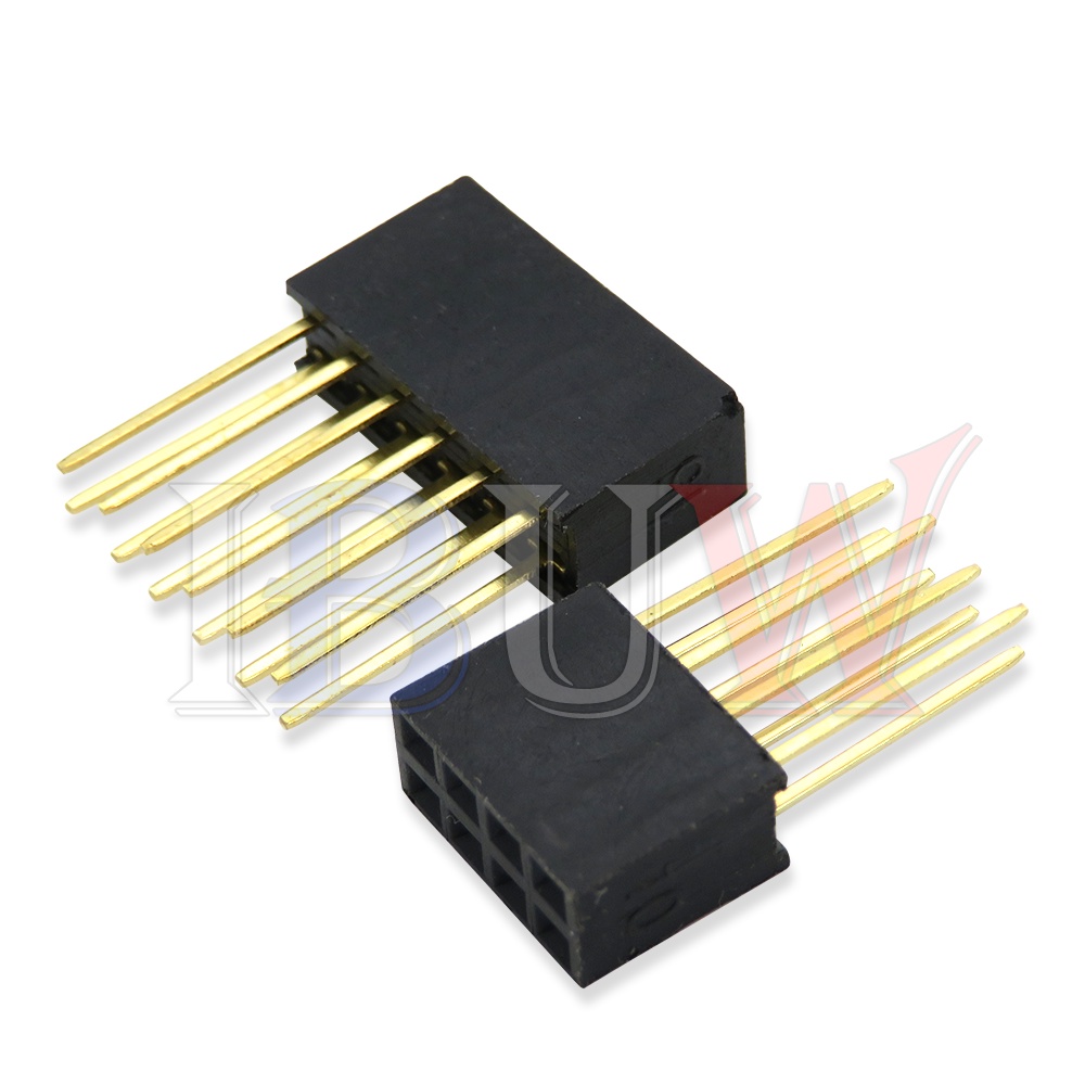 ซ็อกเก็ตเชื่อมต่อ แถวเดียว ตัวเมีย ยาว 2.54 มม. 11 มม. PCB 2~20PIN สําหรับ Arduino Raspberry Pi 5-10 ชิ้น