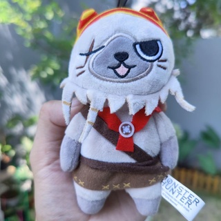 พวงกุญแจ ตุ๊กตา มอนสเตอร์ฮันเตอร์ New Monster Hunter Movie ขนาด6" Chef Palico Felyne Plush Doll Capcom Jaia Furyu