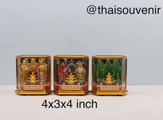 ฮก ลก ซิ่ว ตู้พระขนาด 4x3x4 นิ้ว