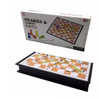 corcai บันไดงู แม่เหล็ก Snakes and Ladders ของเล่นเสริมพัฒนาการ กิจกรรมครอบครัว เกมบันไดงู ของเล่นเสริมทักษะ เกมฝึกสมอง
