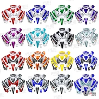 PUGParts ชุดสีwave125R หัวแหลม ชุดสีเวฟ125R (ชุด12ชิ้น) กุญแจกลม/กุญแจนิรภัย(กุญแจเล็ก/ใหญ่)