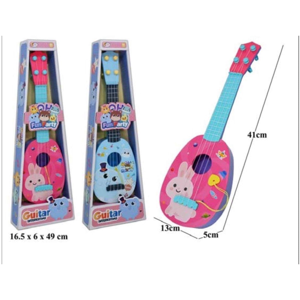 กีต้าร์เด็ก ของเล่นเด็ก กีต้าร์ SLE Guitar INTERESTING กีต้าร์ ลายการ์ตูน 88042