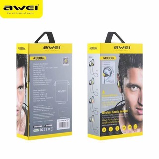 หูฟังบลูทูธ AWEI A888BL Sport Bluetooth Earphone IPX4 Waterproof earhook