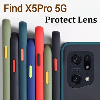 Find X5Pro 5G(พร้อมส่งในไทย)เคสขอบนิ่มหลังแข็งขุ่นคลุมกล้องOPPO Find X5 Pro 5G