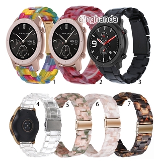 สายรัดเรซิ่นใสสำหรับ Huami Amazfit GTR 42mm 47mm GTR2 GTR 2e GTR 3 pro