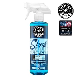 (ของแท้💯%) STREAK FREE WINDOW CLEAN GLASS CLEANER (16oz.) chemicalguys น้ำยาล้างและเคลือบกระจกรถยนต์