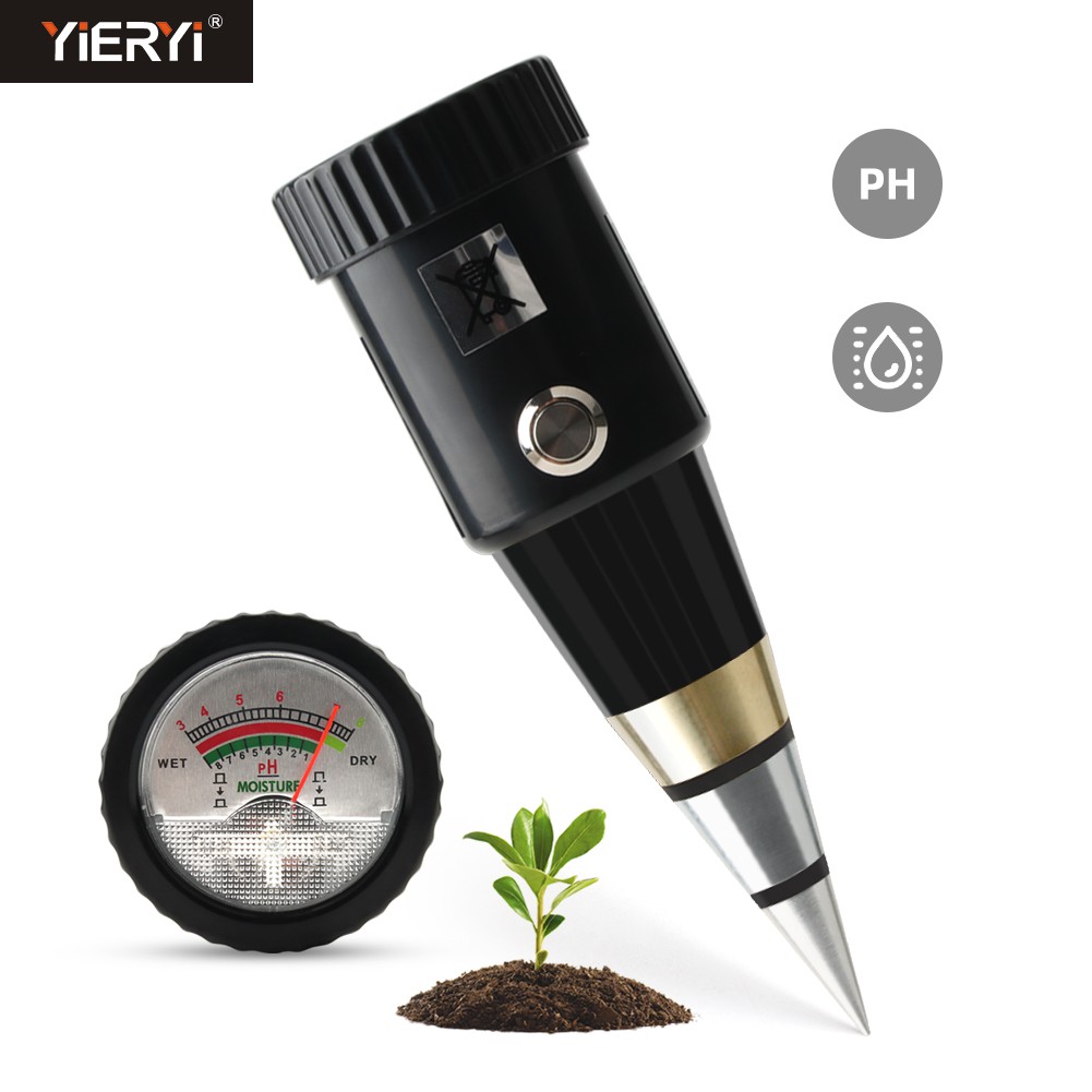 Yieryi ใหม่ VT-05 เครื่องวัดความชื้นในดิน PH เมตร VT-05 DIgital PH เมตรสําหรับพืชสวน