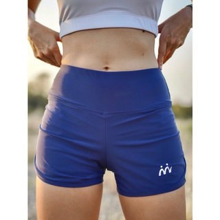 กางเกงแอคทีฟ(ผ้า 2 ชั้น) วิ่ง/โยคะ/ว่ายน้ำ/ออกกำลังกาย Active Shorts สี : Navy