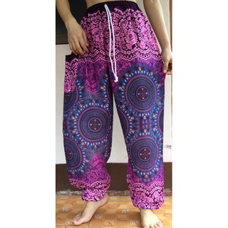 Elephant pants  Thailand Pants Harem pants Yoga pants กางเกงขายาวผู้หญิง กางเกงลายช้าง กางเกงขายาว