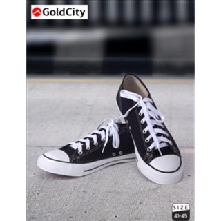 GOLDCITY รองเท้าผ้าใบสำหรับผู้ชาย : สีดำ