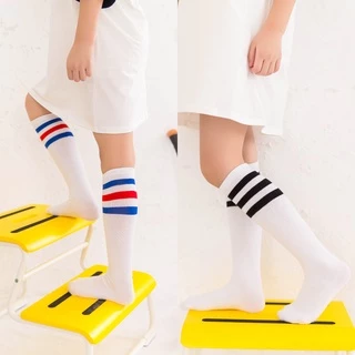 ถุงเท้าแบบยาวสำหรับเด็ก กันยุง แนวสปอร์ต สไตล์นักเรียนญี่ปุ่น SOCKS