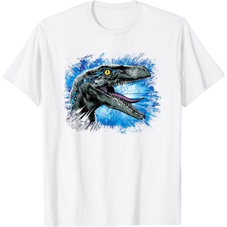 [S-5XL]เสื้อยืด ผ้าฝ้าย พิมพ์ลาย Jurassic World Fallen Kingdom: Roaring Dino แฟชั่นสําหรับผู้ชาย