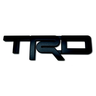 โลโก้ "TRD" size M สูง 7.5 เซน สีดำด้าน Corollar Altis Camry Hilux Vigo Vios Fortuner Hilux Revo Rocco Innova ฯลฯ