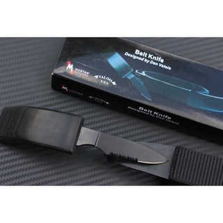 เข็มขัดซ่อนมีด  Belt Knife. ขนาด 48 นิ้ว หัวเข็มขัดไม้รมดำ