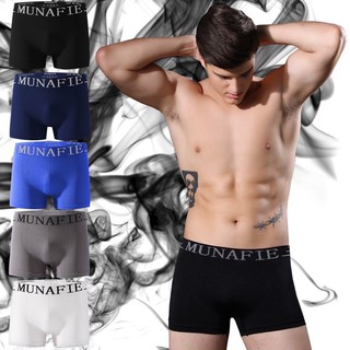 ⚡️F27-5⚡️แพ็ค5คละสี⚡️Munafie Boxer กางเกงในชาย บ๊อกเซอร์