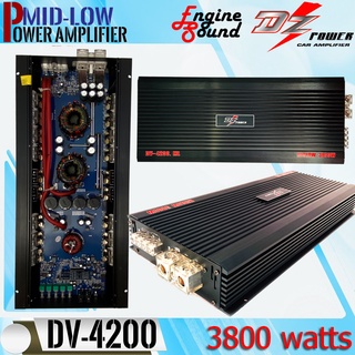 DZ POWER รุ่นDV-4200 สุดยอดพาวเวอร์แอมป์ขับลำโพงเสียงกลาง-ซับได้ 12-20 ดอก กำลังขับ 3800W.แรงมากๆ ราคาประหยัดสุดๆ