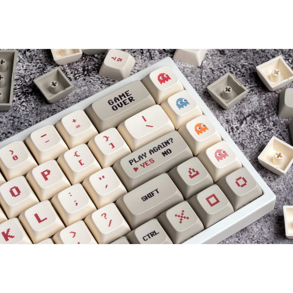 พร้อมส่ง keycaps คีย์ไทยPBT XDA Profile  ปุ่มกดแป้นพิมพ์ DIYสำหรับแป้นพิมพ์เครื่องกล พิมพ์ไทย