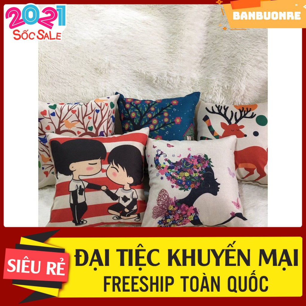 SQUARE PILLOW CASE 45X45CM GIRL SHAPE