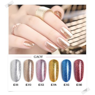 💥สีเจล กากเพชรละเอียด สีทาเล็บ GAOY 7.3 ml. ยาทาเล็บ สีกลิตเตอร์ พร้อมส่ง!!