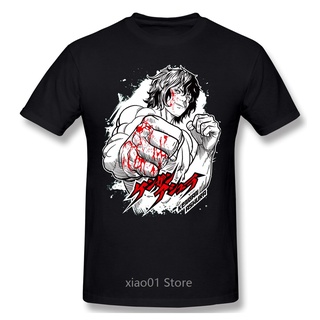 แขนสั้นcrew neckขายดี เสื้อยืดคอกลม แขนสั้น พิมพ์ลายอนิเมะ Kengan Ashura Tokita Ohma Lie Or Death Fighter NKoejl36MIbiog