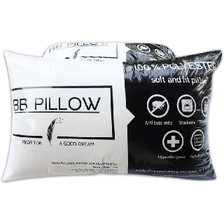 โค้ดPSKVKV09ลดเพิ่ม20 BB Pillow หมอนหนุนใยสังเคราะห์ Polyester 100% ลดการสะสมของไรฝุ่น