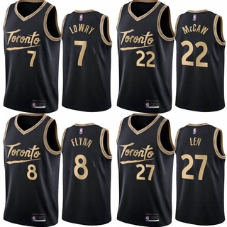 HQ1 NBA Jersey Raptors Lowry McCaw Len Flynn Jersey Basketball Sports Vest Player Edition QH1