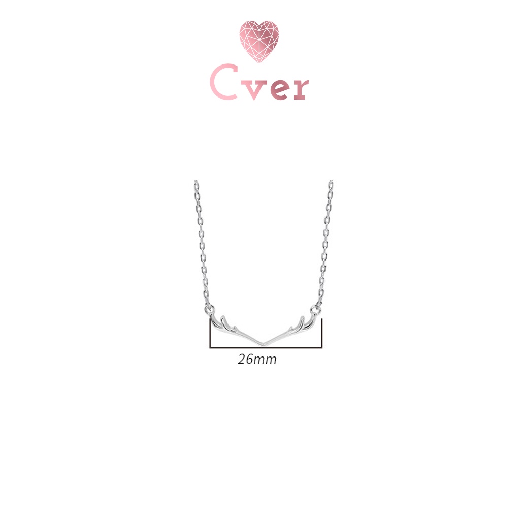 สร้อยคอ Cver Silver S925 พร้อมจี้รูปเขากวาง DC-EB55