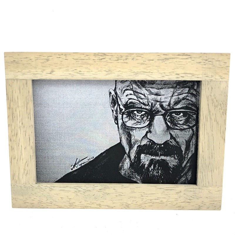 5x7" WALTER WHITE BREAKING BAD ไม้แท้ HIGH QUALITY กรอบรูป Photo Frame Picture Frame Lab Tv Show Ser