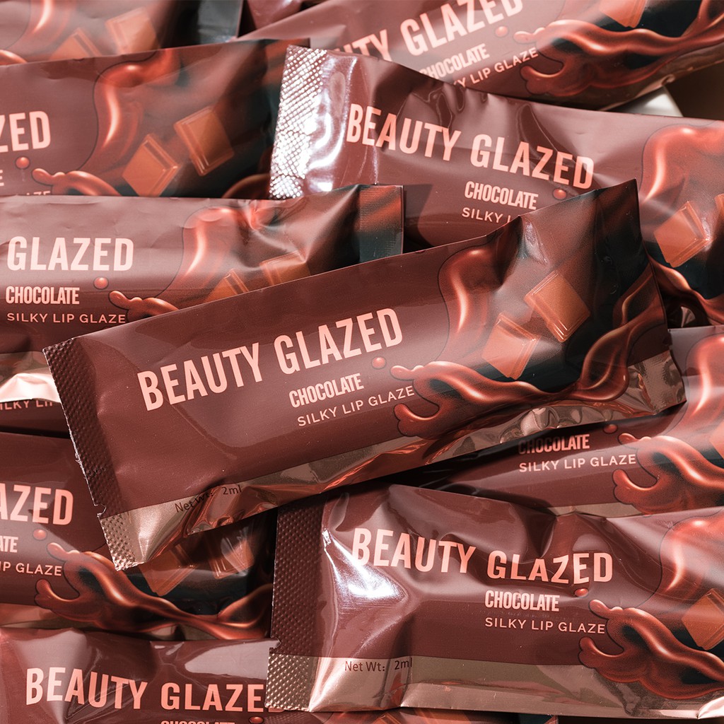 2021 BEAUTY GLAZED ลิปสติกรุ่นมอยส์เจอร์ไรเซอร์ ลบเส้นริมฝีปาก 10 โทนน้ำตาลแดง - รูปที่ 2