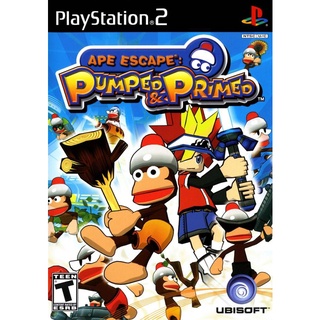 Ape Escape Pumped &amp; Primed (USA) PS2 แผ่นเกมส์ps2 เกมเพล2 แผ่นplay2