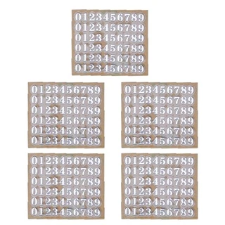 Aod สติกเกอร์เรซิ่น อีพ็อกซี่ รูปตัวอักษร ตัวเลข 3 มม. 5 ชิ้น