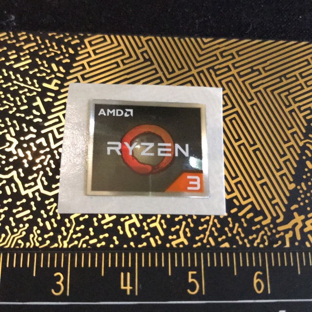 สติ๊กเกอร์ AMD Ryzen 3 ดั้งเดิม